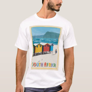 T-shirt Afrique du Sud   Plage de Muizenberg