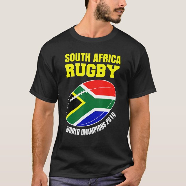 T-shirt Afrique du Sud Rugby Champions du Monde Soutien (Devant)