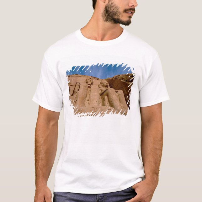 T-shirt Afrique, Égypte, Abu Simbel, Ramsès II et (Devant)
