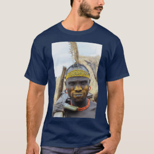 T-shirt Afrique Ethiopie Debub Omo Zone Mursi tribesman 1