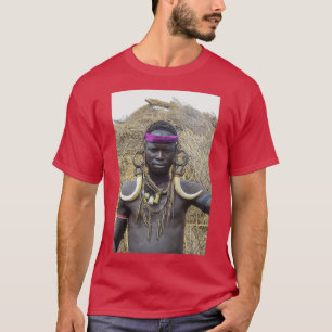 T-shirt Afrique Éthiopie Debub Omo Zone Tribune Mursi 3