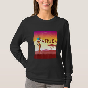 T-shirt Afrique Safari Animaux sauvages Mignonne nouveauté
