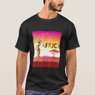 T-shirt Afrique Safari Animaux sauvages Mignonne nouveauté