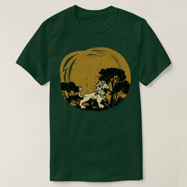 T-shirt Afrique Safari Lion (Design devant)