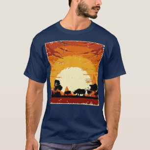 T-shirt Afrique Safari Savanna Rhino