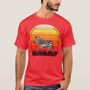 T-shirt Afrique Safari Sunset Zebra