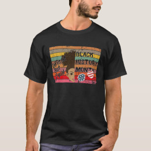 T-shirt Afro Ame Black Histoire Mois différent mais égal
