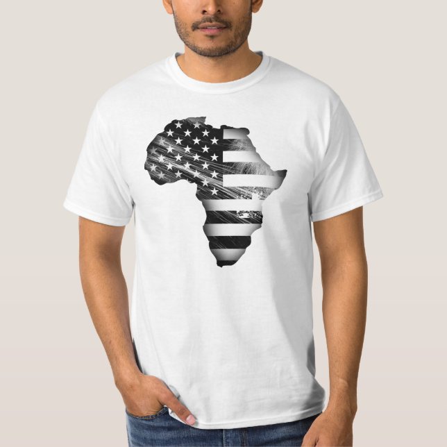 T-shirt Afro-américain fier (Devant)