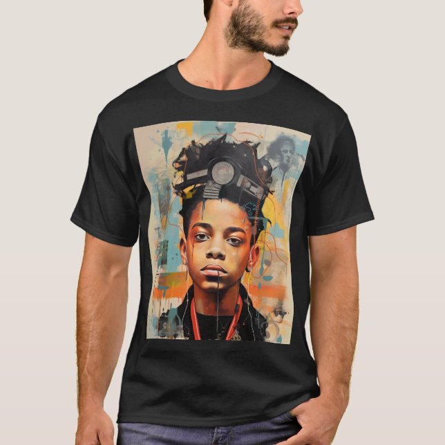 T-shirt afro-américain fierté noir histoire mois art (Devant)