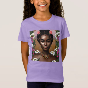 T-Shirt Afro-Américaine Beauté IA Art