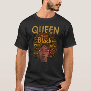 T-shirt Afro-Américaine Reine Noire Mère Courbe Naturelle