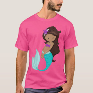 T-shirt Afro-Américaine Sirène Brown