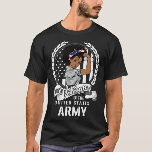T-shirt Afro-Américaine Vétérinaire Femme Black Us Girl