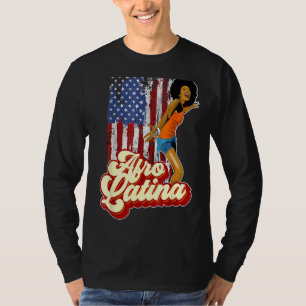 T-shirt Afro Amérique latine Drapeau Afro Latin Pride Tee