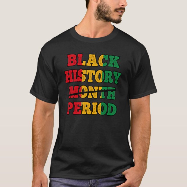 T-shirt Afro Black Histoire Mois Période African Pride BHM (Devant)