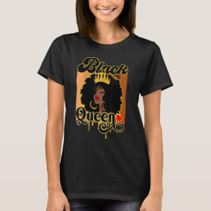T-shirt Afro Black Melanin Queen femmes fille Afro-américa