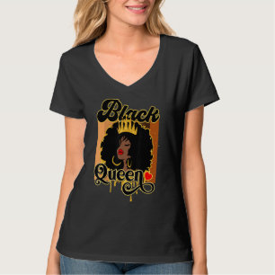 T-shirt Afro Black Melanin Queen femmes fille Afro-américa