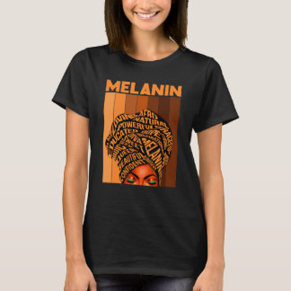 T-shirt Afro Blm Black Women Girls Melanin African America