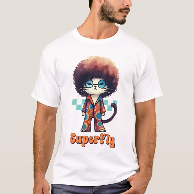 T-shirt Afro Cat Superfly (Devant)