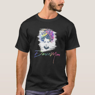 T-shirt Afro Colorful Butterflies Messy Bun Dance Maman Mo