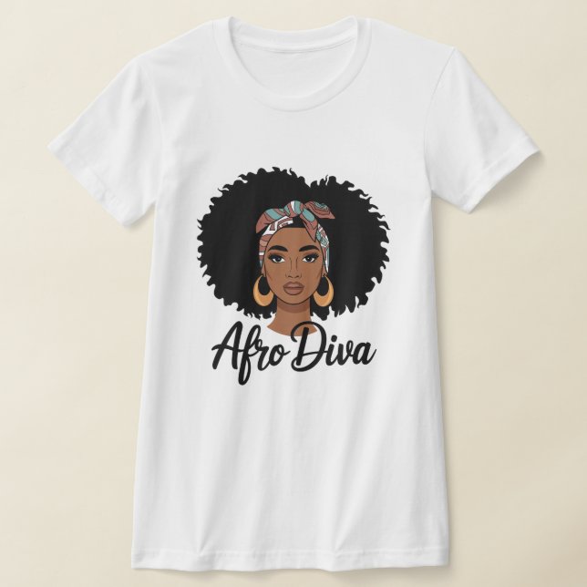 T-shirt Afro Diva (Poser)