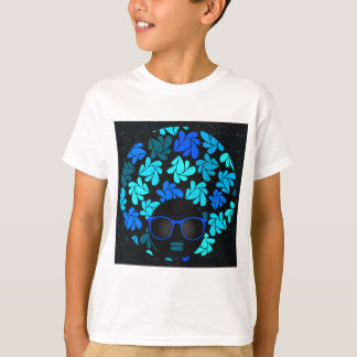 T-shirt Afro Diva Bleu