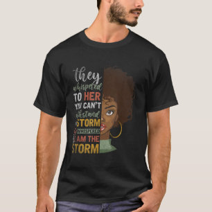 T-shirt Afro Femme Cadeau Melanin Histoire noire Amer afri