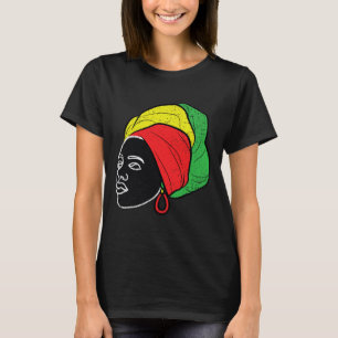 T-shirt Afro Femme Noir Histoire Mois Couleur Hommes Femme