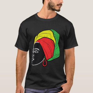 T-shirt Afro Femme Noir Histoire Mois Couleur Hommes Femme