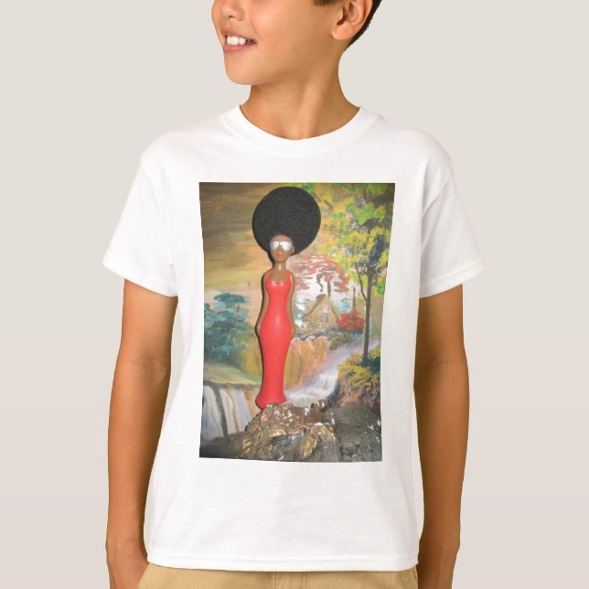 T-shirt Afro Glam : Une beauté intemporelle (Devant)