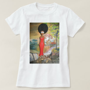 T-shirt Afro Glam : Une beauté intemporelle