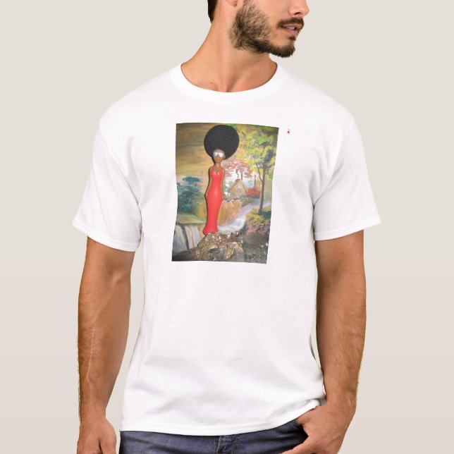 T-shirt Afro Glam : Une beauté intemporelle (Devant)