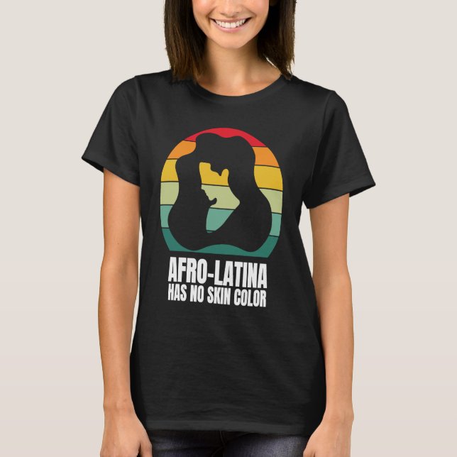 T-shirt Afro Latina African American Culture Latina Pride  (Devant)