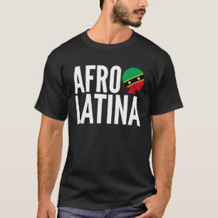 T-shirt Afro Latina Queen Créole Saint Kitts & Nevis Afro