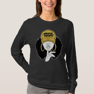 T-shirt Afro Natural Hair Black Queen History Mois 1865
