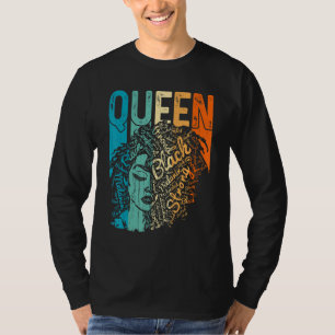 T-shirt Afro Queen Melanin Black Girl Magic African Black