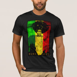 T-shirt Afro - reggae de carte de maman Afro Afrique