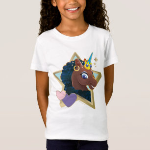 T-Shirt Afro Unicorn étoile magique