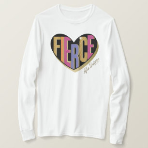 T-shirt Afro Unicorn Fierce Heart Design