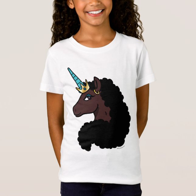 T-Shirt Afro Unicorn | Magique (Devant)