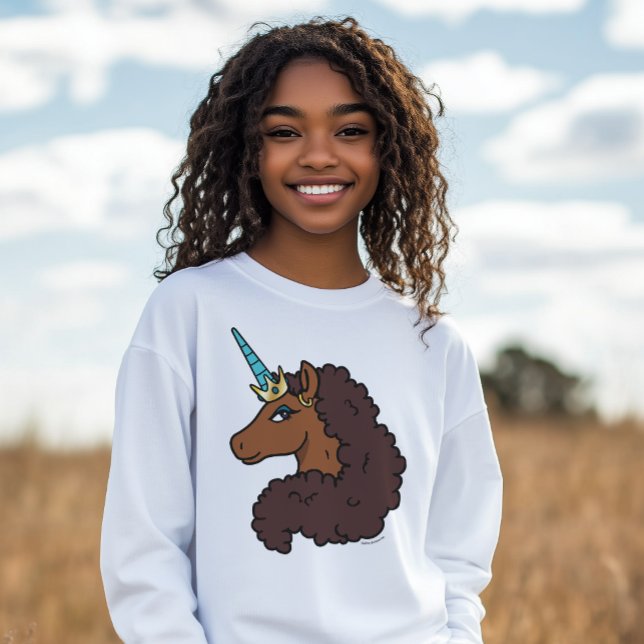T-shirt Afro Unicorn | Unique (Créateur téléchargé)