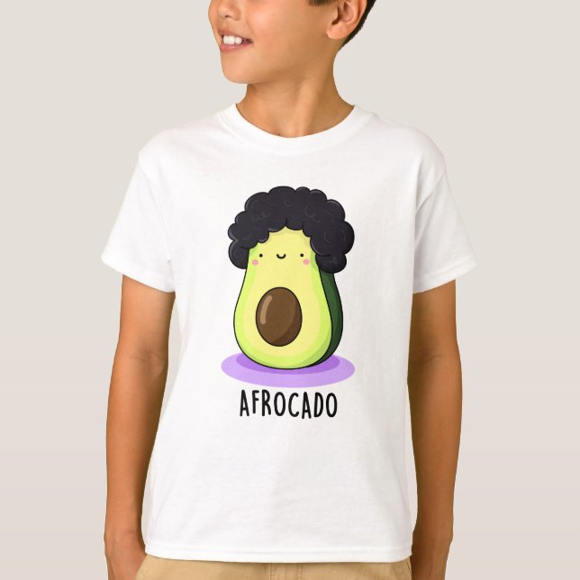 T-shirt Afrocado Drôle Avocado Avec Pun Afro (Devant)