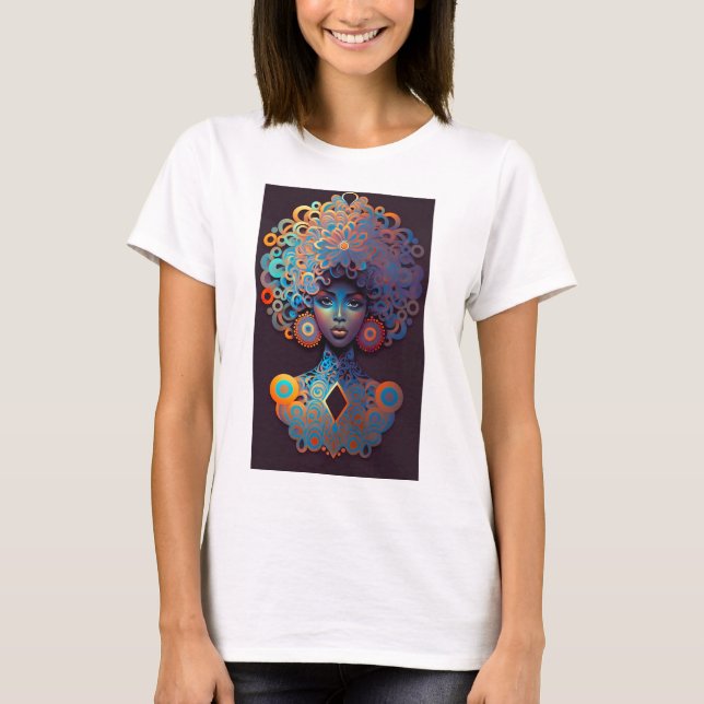 T-shirt Afrocenic.Comment La Spiritualité De Croyance Peut (Devant)