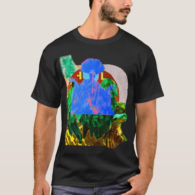T-shirt Afrofuturisme avec ailes v2 (Devant)