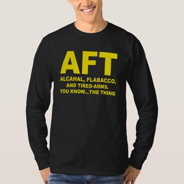 T-shirt Aft Alcahal Flabacco Et Armoiries Fatiguées Vous C (Devant)