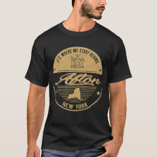 T-shirt Afton New York C'est là que commence mon histoire