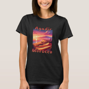T-shirt Agadir Maroc Holiday Sunset