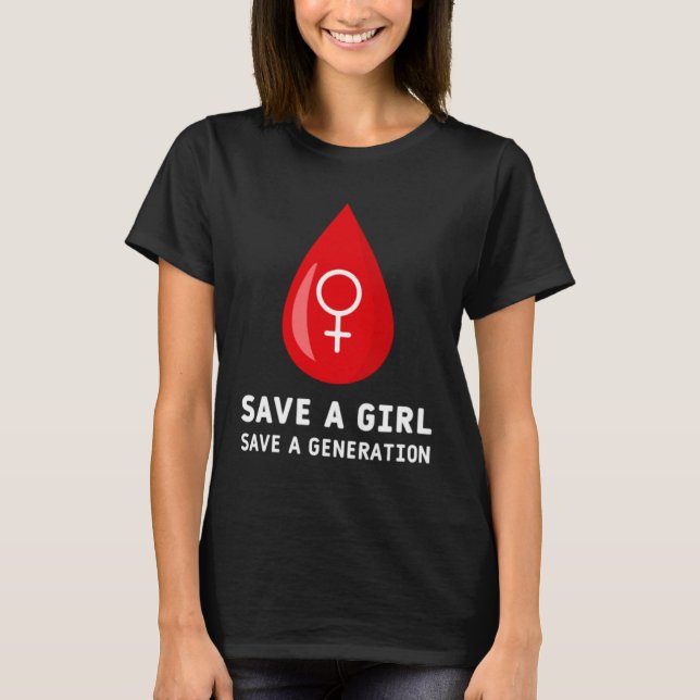 T-shirt Against Female Genital Mutilation Stop FGM Solidar (Devant)