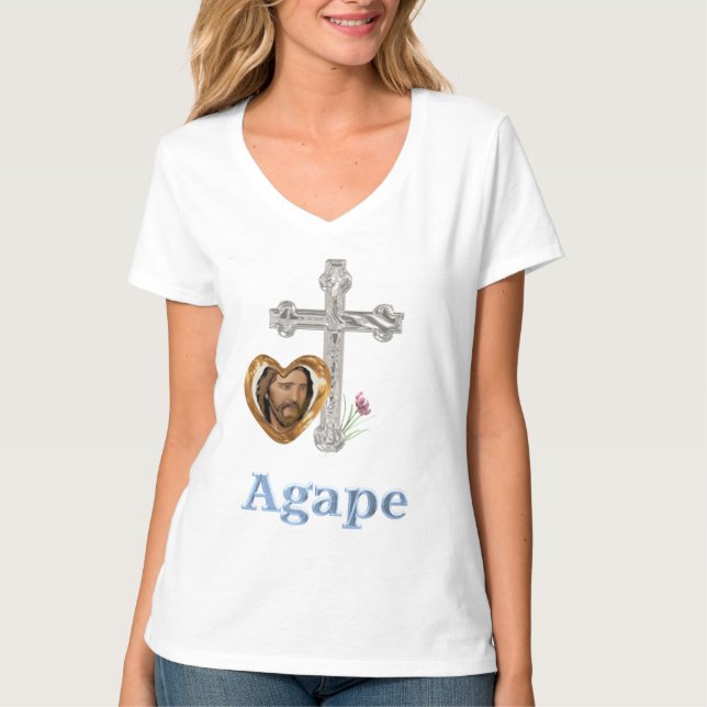 T-shirt Agape Love Christian (Devant)