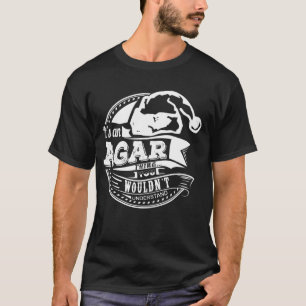 T-shirt Agar- Chapeau Noël Nom Personnalisé